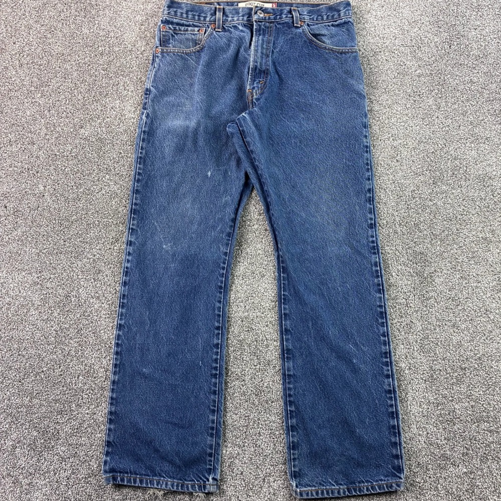 Vintage‎ Y2K Levi's 517 Jeans Mens 34x32 Blue Denim Bootcut Faded Dark Wash